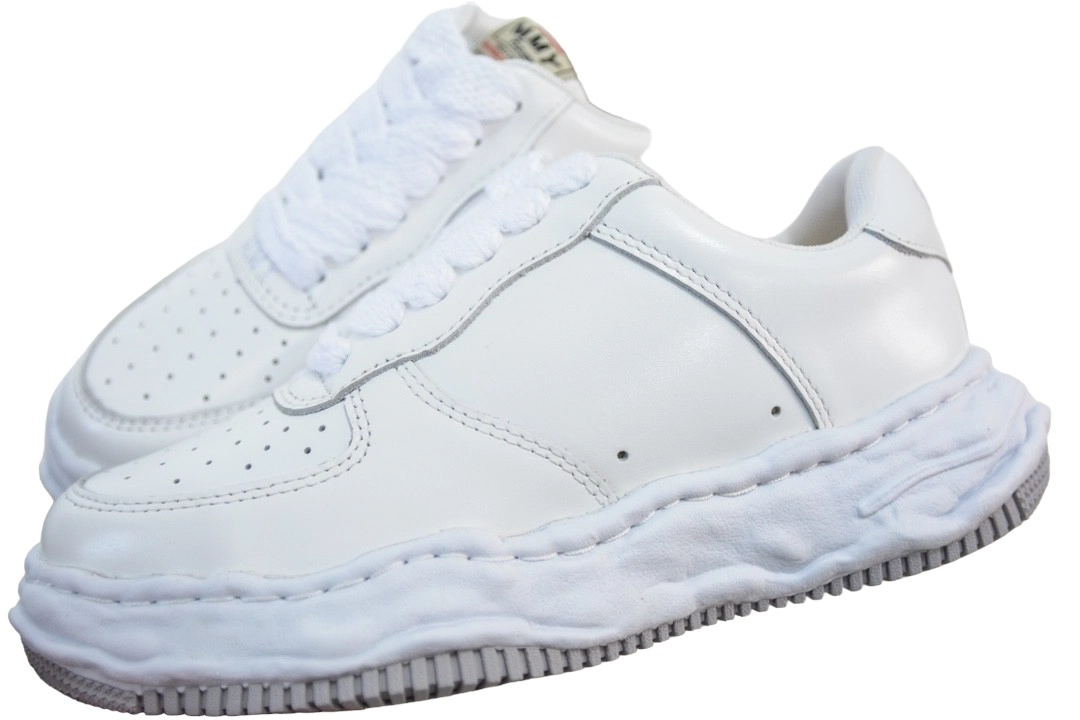 Maison Mihara Yasuhiro Wayne OG Sole Leather Low-top Sneaker White、mysite、Cacoeks