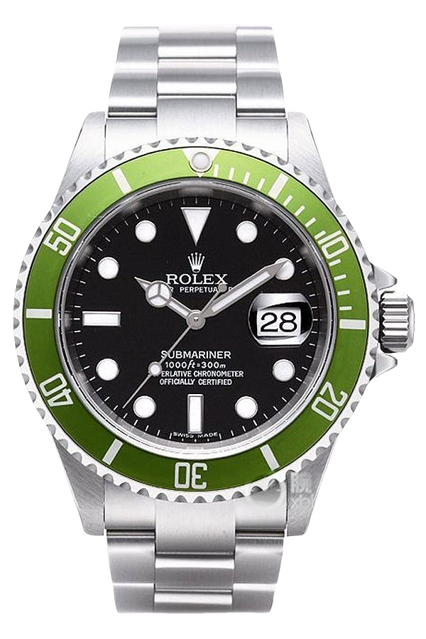 Rolex Submariner Green Dial Super Clone Swiss Replica Watch “Classic Hulk” Ref 16610LV-93250 Oystersteel Bracelet