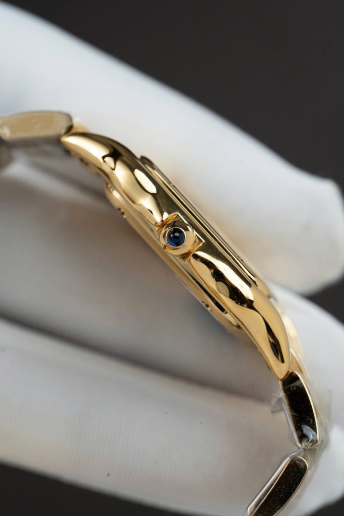 Đồng Hồ Cartier Panthere WGPN0009 Replica 11 Mạ Vàng Gold Mặt Trắng 27x37mm (2)