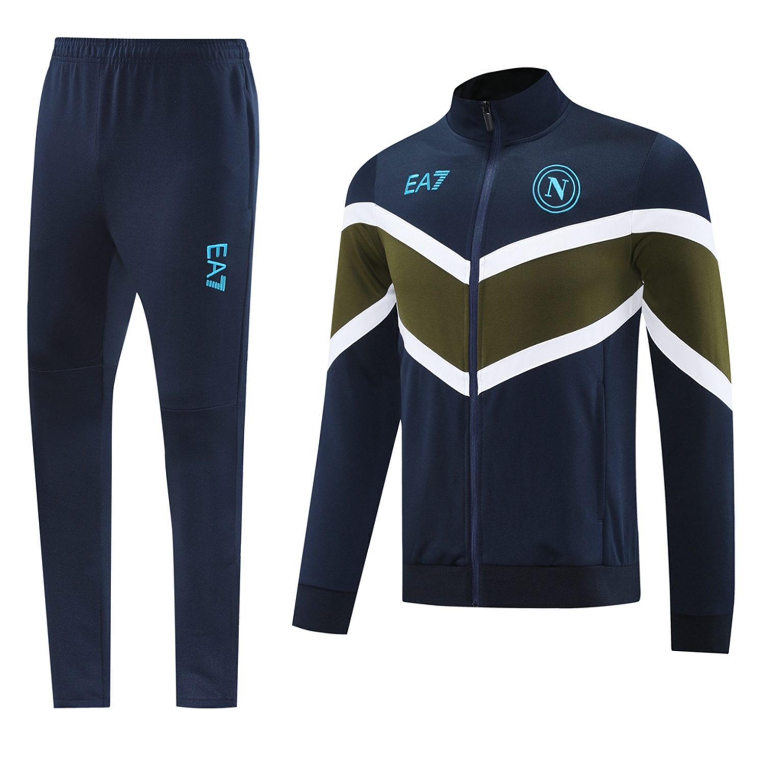 UltraTrikot-Napoli 24-25 Throwback Jacket Training Tracksuit - Deep Blue Jackets & Pants