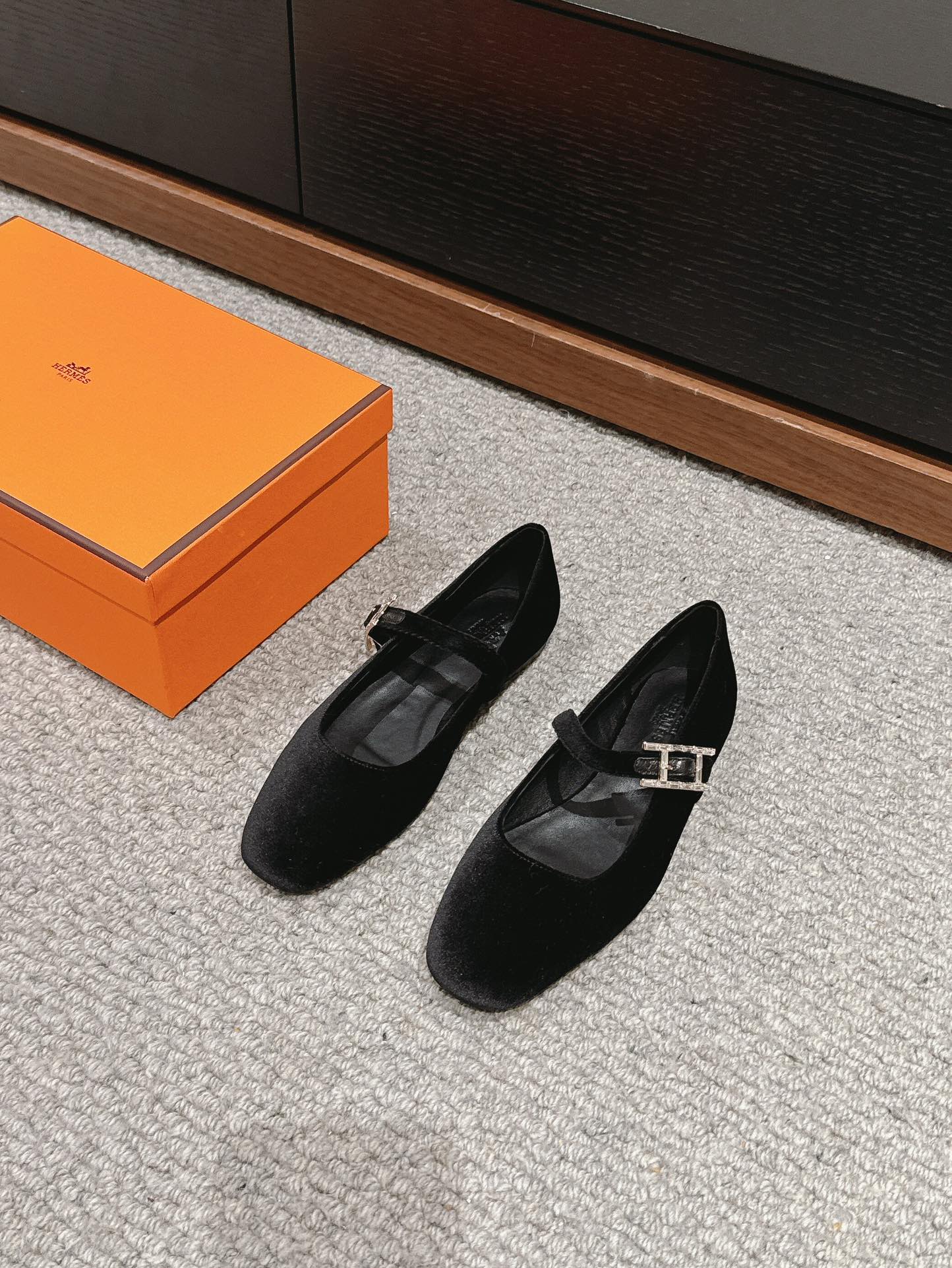 JANE BALLET FLAT BLACK VELVET、mysite、Cacoeks