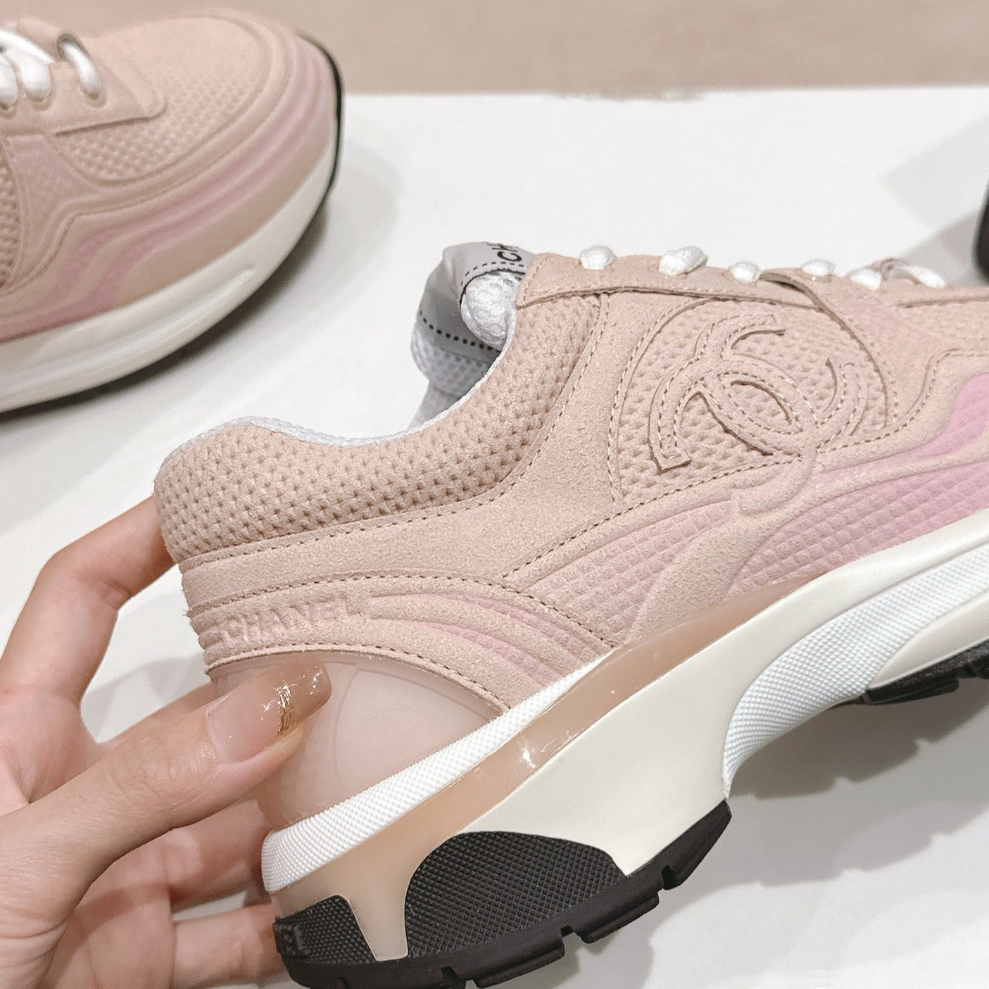 Pale Pink Sneaker Breathable mesh、mysite、Cacoeks