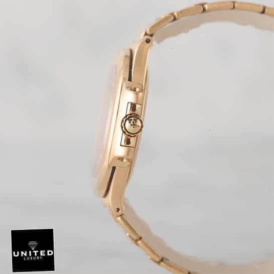 Patek Philippe Nautillus Vintage Gold Replica Gold Crown Pusher