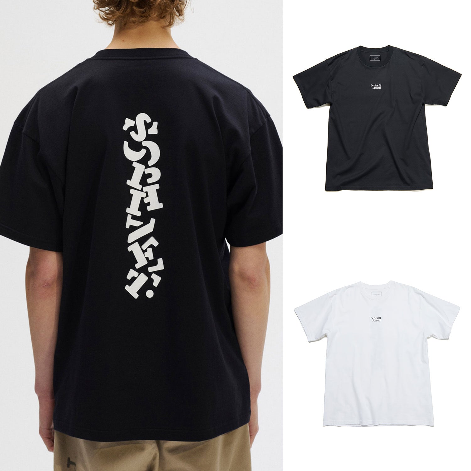 SOPHNET. 25S/S SIMON TAYLOR: STENCIL TEE  SOPH-250074 