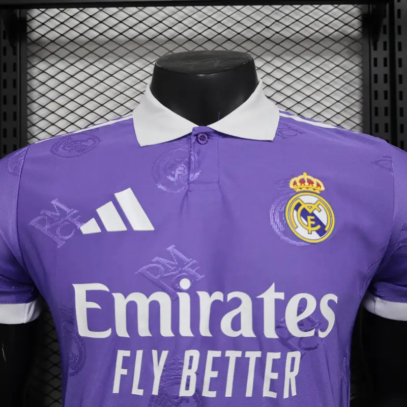 25-26 Real Madrid Polo Shirt Purple soccer jersey-Player Version: Ajax 24-25 Home Stadium Jersey - Fans Version mysite: Adidas luxuryfootballshirts.com: https://www.luxuryfootballshirts.com/