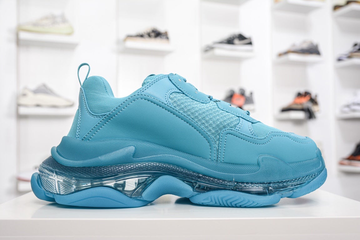 Balenciaga Triple S Clear Sole Sneaker Blue、mysite、Cacoeks