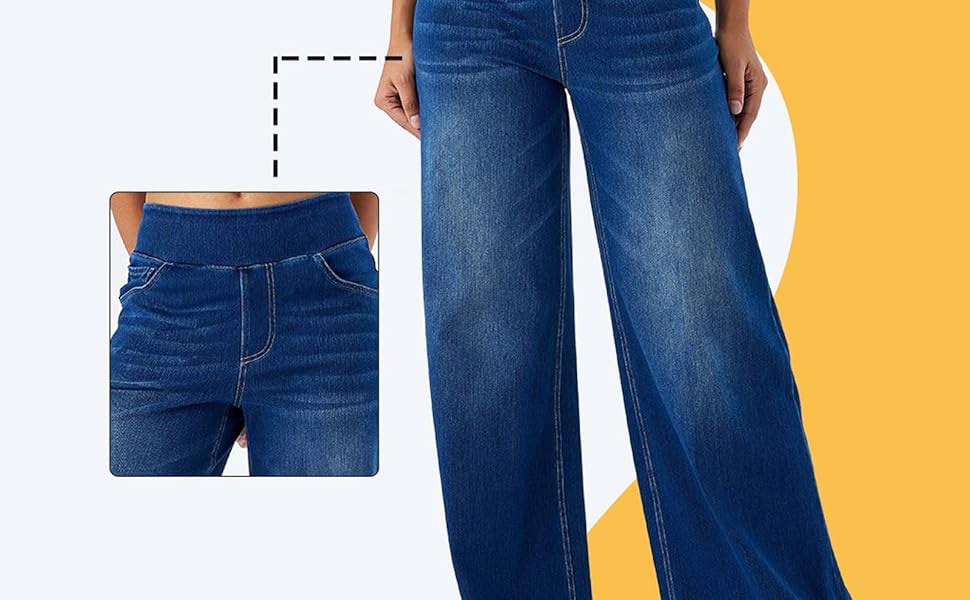 plus size wide leg jeans for women