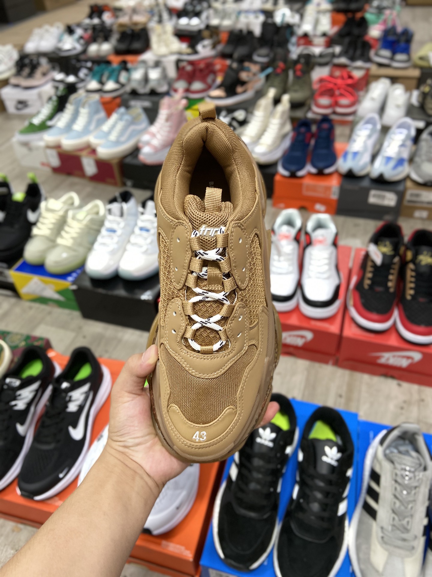 Balenciaga Triple S Sneaker Brown、mysite、Cacoeks