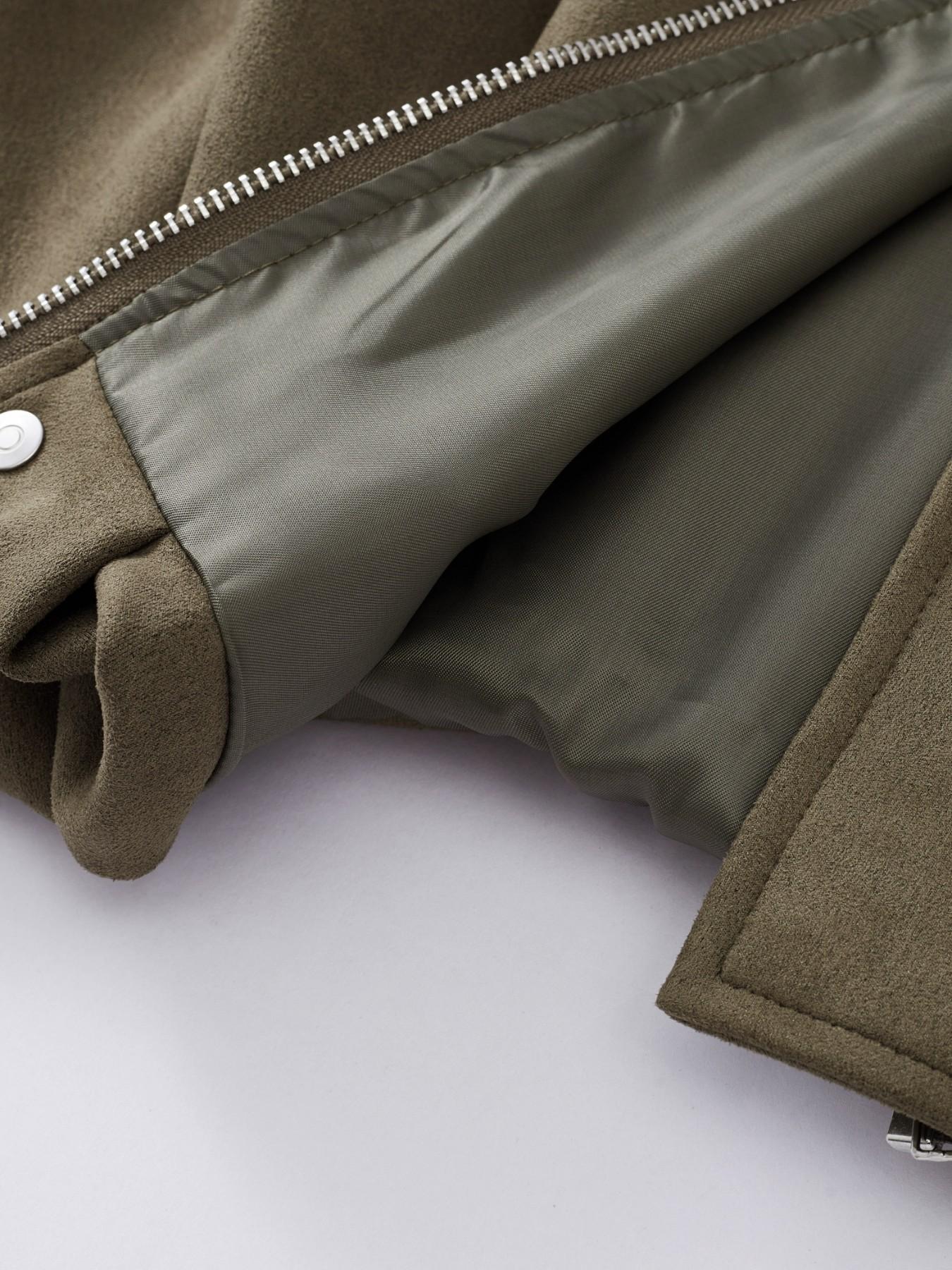 Women's Military Jacket, Army Green Loose Fit Coat For Spring & Autumn