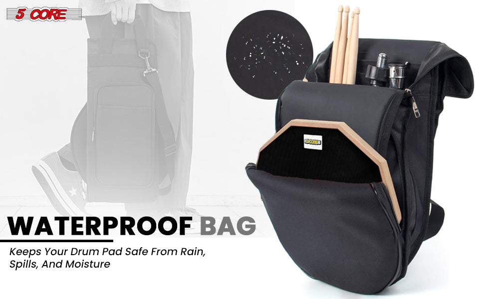Keep your practice drum kit safe and dry with this waterproof bag, ensures it's protected from moisture and ready for every session