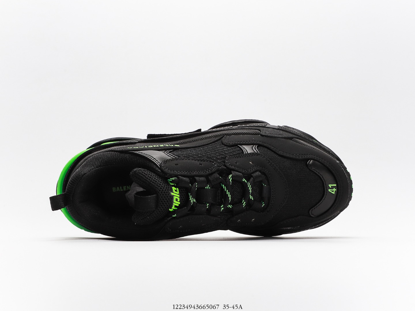Balenciaga Triple S Sneaker in Black Glow Green、mysite、Cacoeks