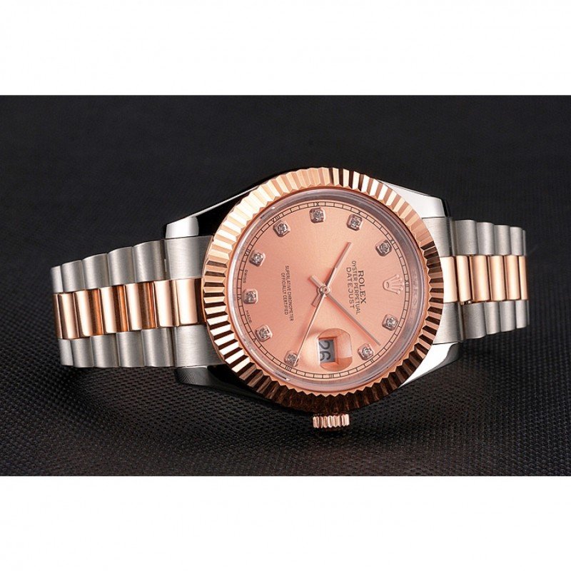 Superclone Rolex Datejust 41mm Rose-Gold Dial REP016816-fasswatch
