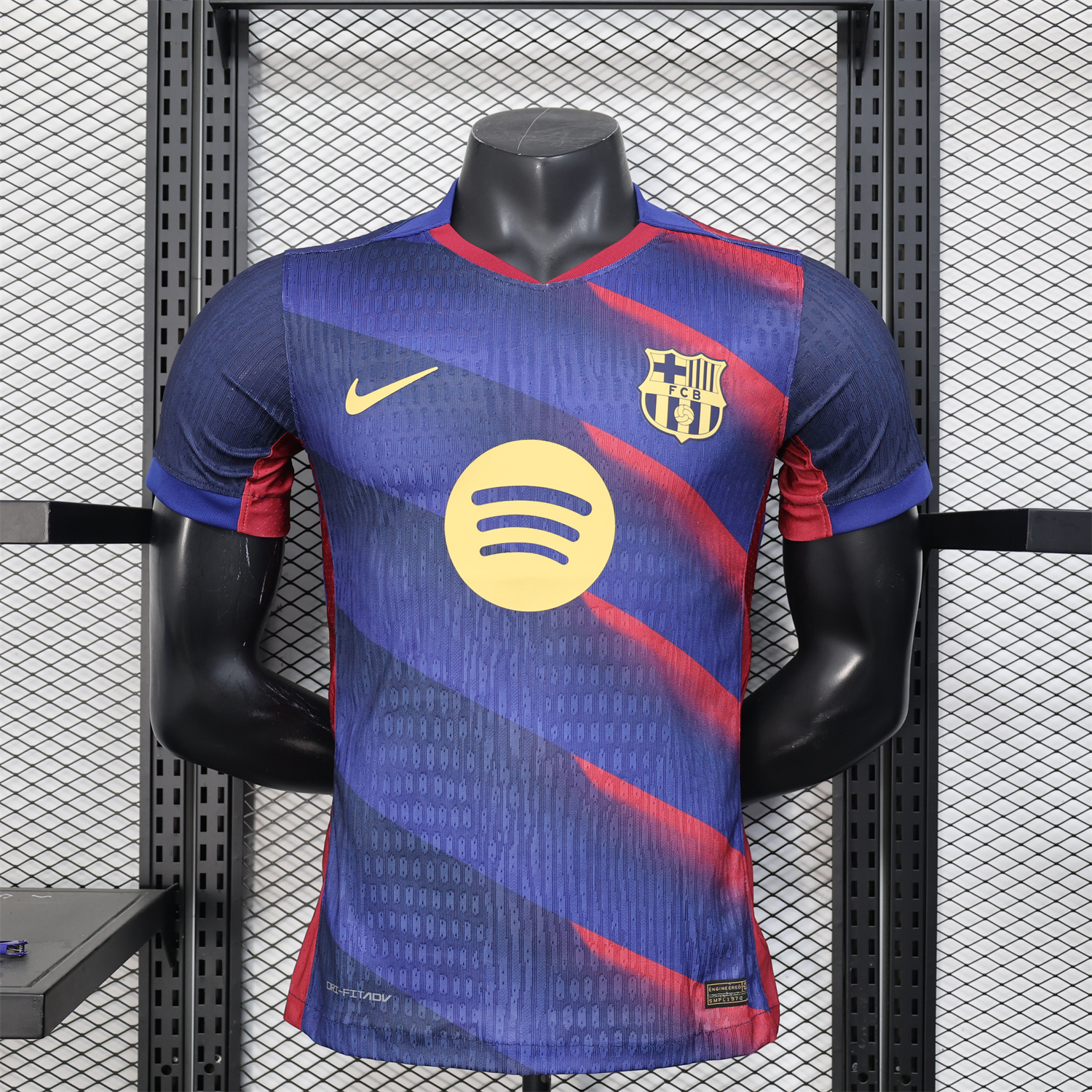 UltraTrikot-Barcelona 25-26 Red Diagonal Special Blue Jersey - Player Version
