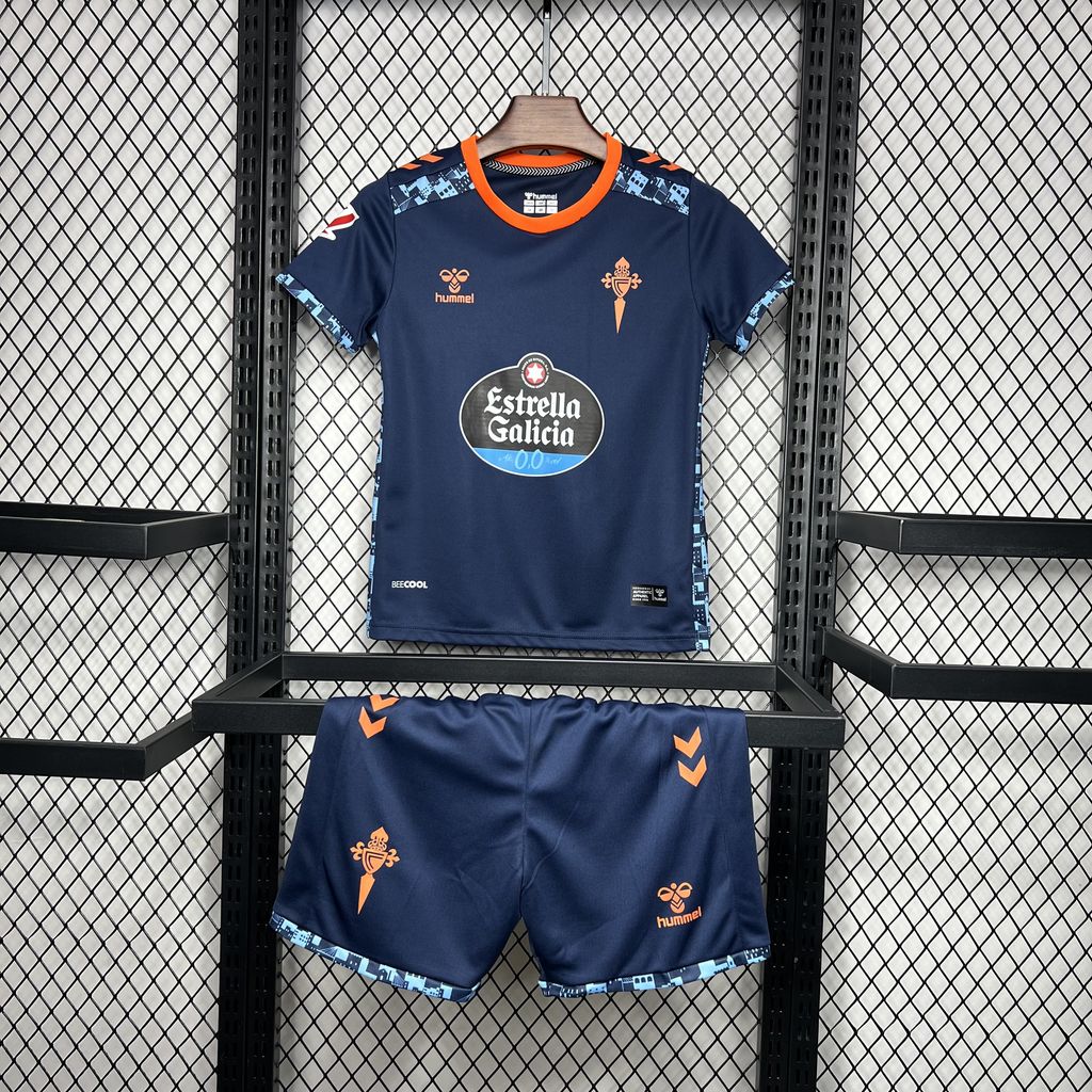 Higojerseys-Celta Vigo 24-25 Away Kids Kit