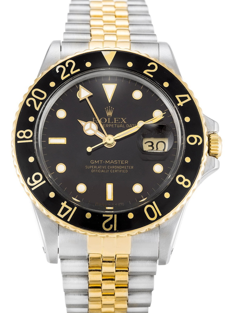 Replica Rolex GMT-Master 38mm Black Dial 16753-fasswatch
