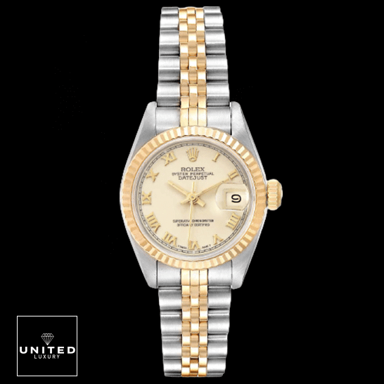 Rolex 69173 Replica 6 Rolex Fatejust İvory Rıman 69173 Replica Stainless Steel Jubilee bracelet