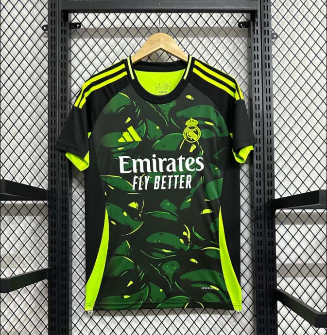 2024/2025 Real Madrid Training Wear Green Football Shirt 1:1 Thai Quality:football jersey mysite: unitedjerseyfootball 邓江浪:football