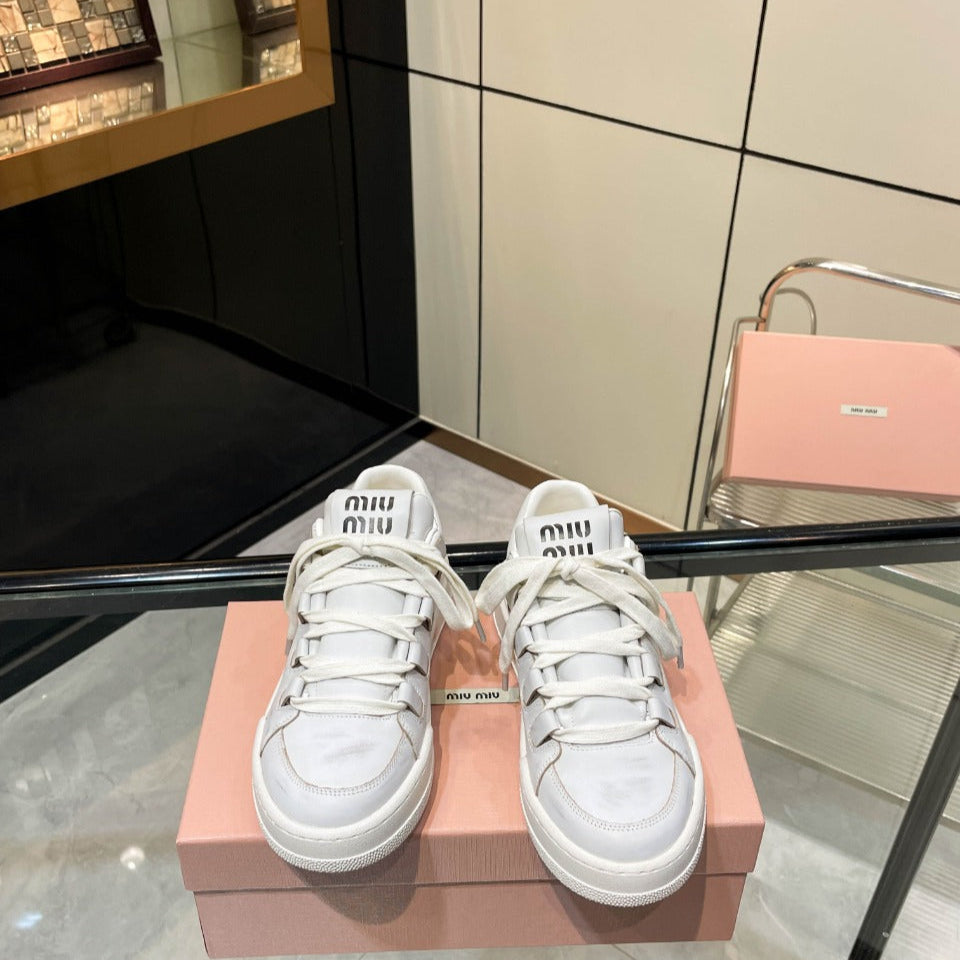 SKATEBOARD SNEAKERS IN OFF WHITE BLEACHED CALFSKIN、mysite、Cacoeks