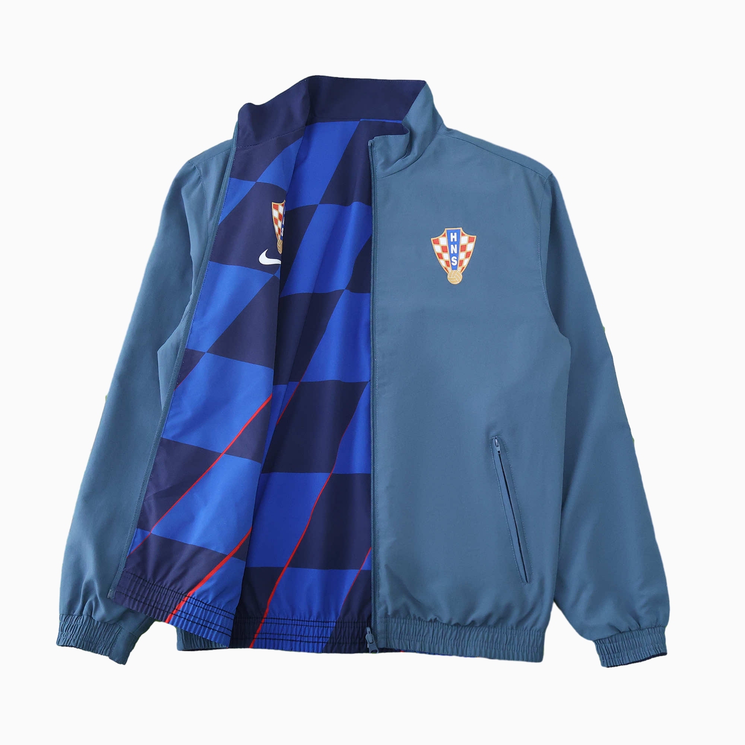 UltraTrikot-Croatia 24-25 Away Style Double Sided Reversible Windbreaker - Blue