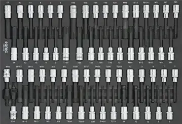 Bit socket set 1/2'', SFS 64-pcs redirect to product page