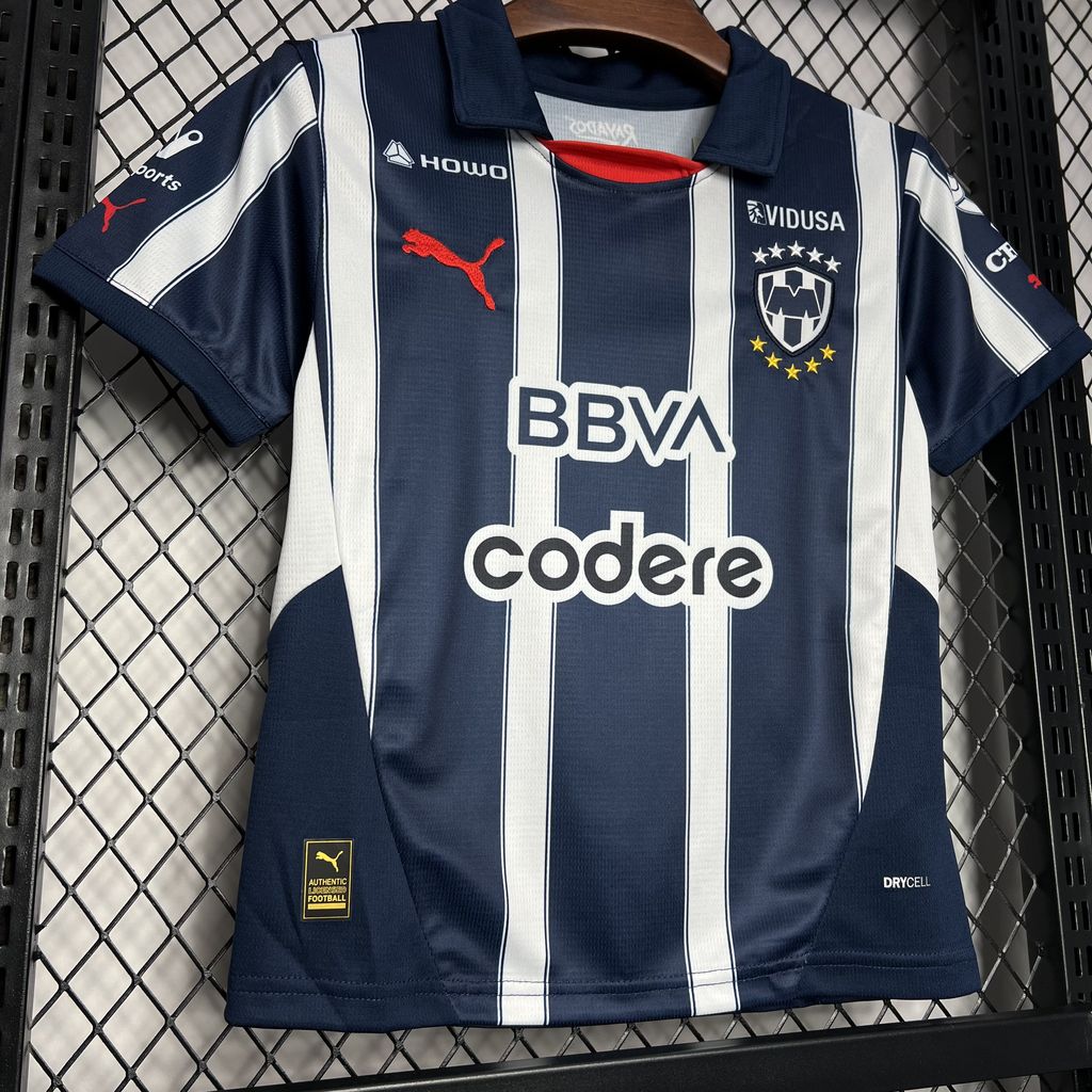 ManixJersey.com | Rayados Monterrey 24-25 Home Stadium Kids Kit -Customize Name, Number and Patch | Worldwide Shipping