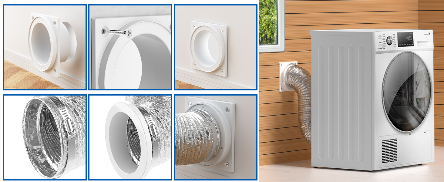 Magnetic Dryer Vent Coupling Strong Magnetic Self-connection dryer vent connector 90