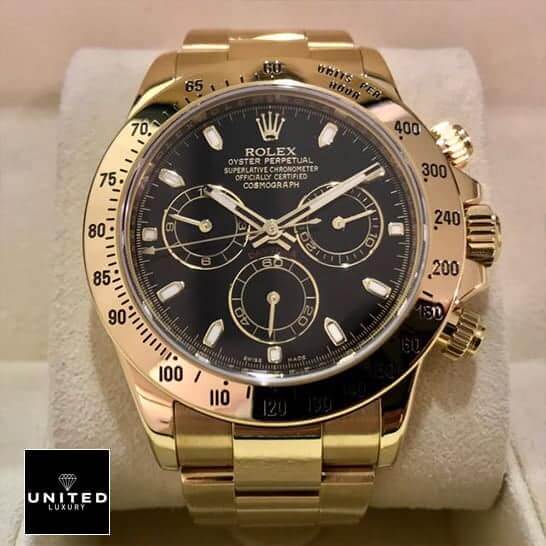Rolex Daytona Yellow Gold 116508-0004 Yellow Gold Bezel Replica