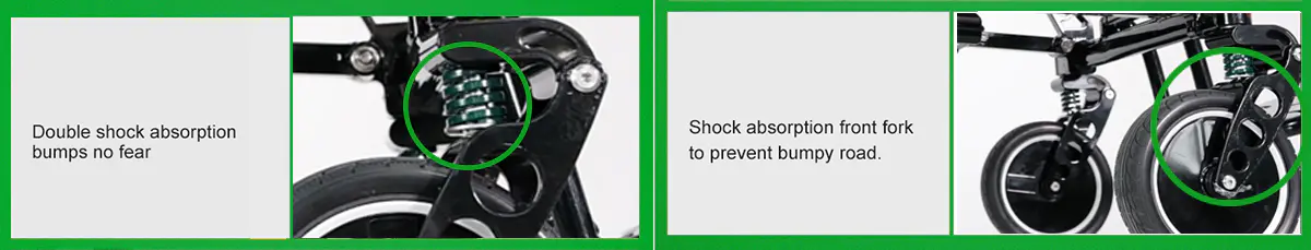 Shock absorption wheelchair Shock absorption wheelchair