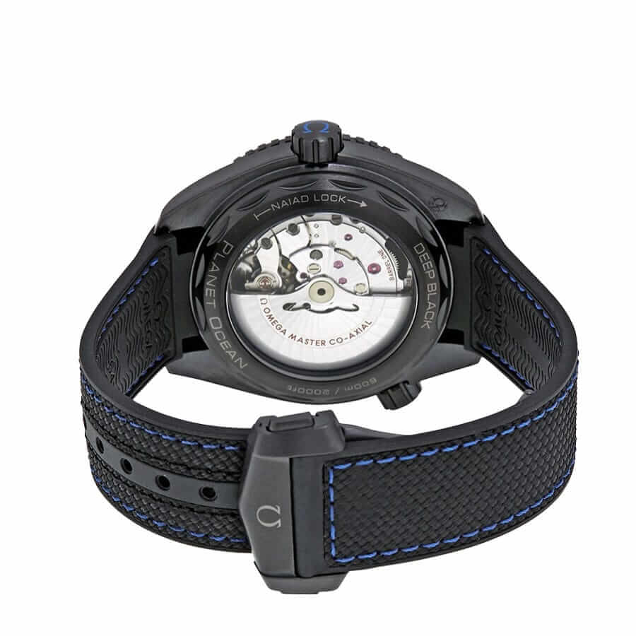 omega seamaster planet ocean ceramic 215 92 46 22 01 002 black dial replica