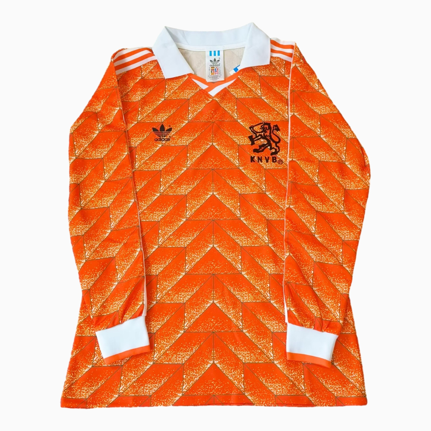 GlobeJersey-Retro Netherlands 1988 Home Long Sleeves Jersey