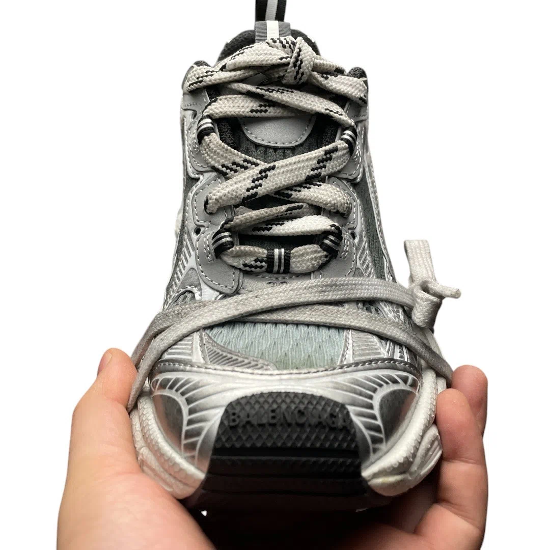Balencaiga 3XL Sneaker in Silver White Black、mysite、Cacoeks