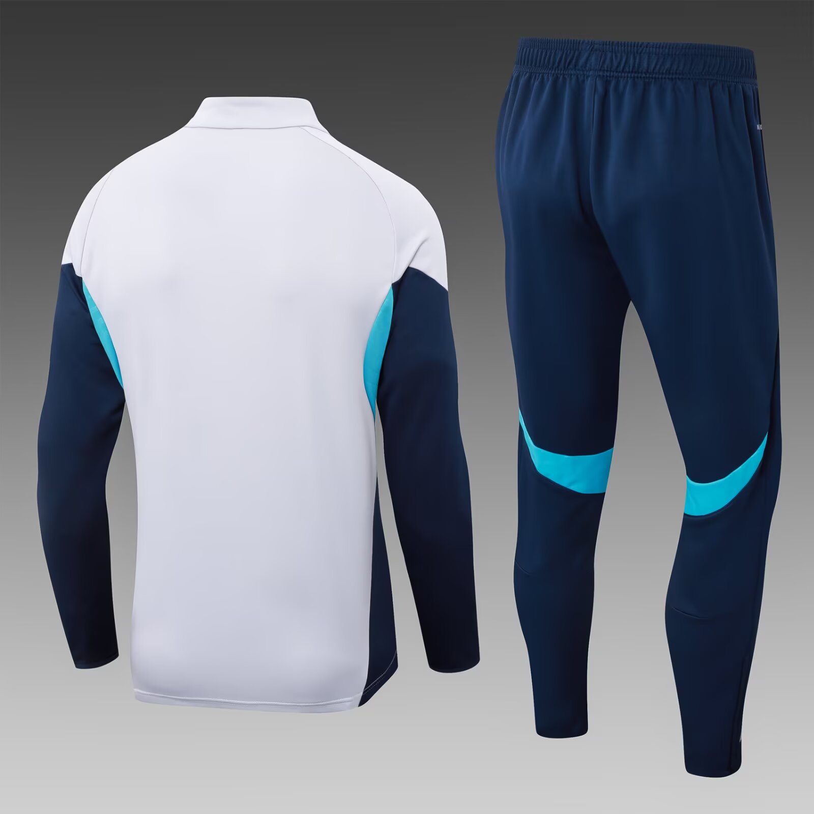 2025/2026 Arsenal Half-Pull Training Suit Light Gray Football Shirt 1:1 Thai Quality Set:football jersey mysite: unitedjerseyfootball 邓江浪:football