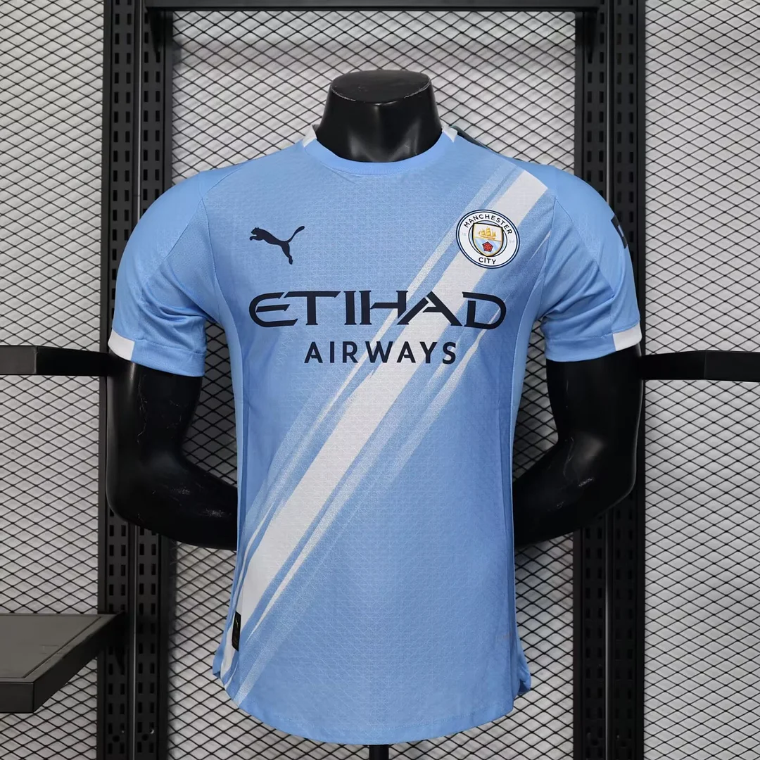 2025/2026 Player Version Manchester City Home Football Shirt 1:1 Thai Quality:football jersey mysite: unitedjerseyfootball 邓江浪:football