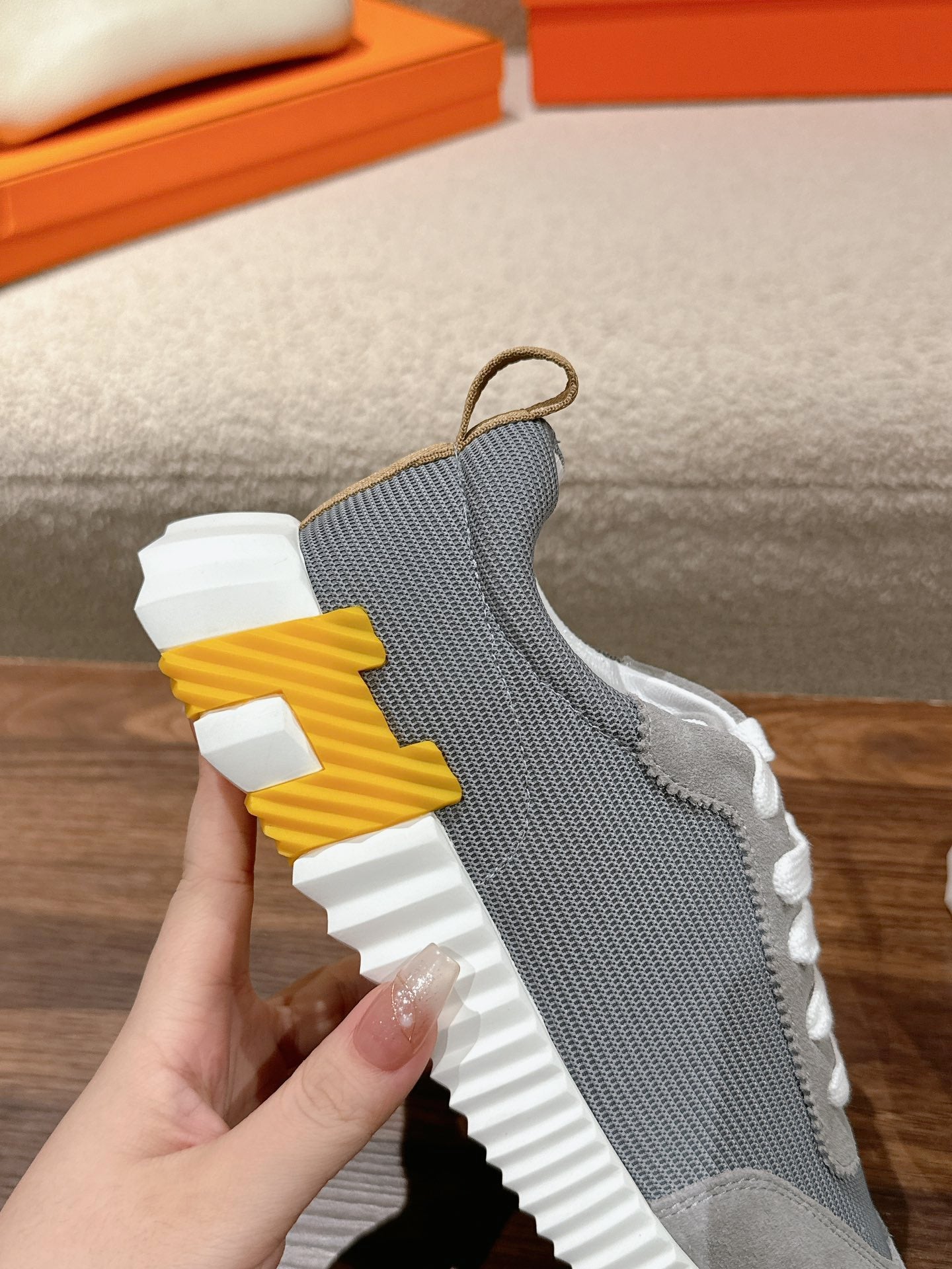 MAINLAND SNEAKER IN ASH GRAY SUEDE AND SHARK GRAY BREATHABLE MESH FABRIC 959350、mysite、Cacoeks