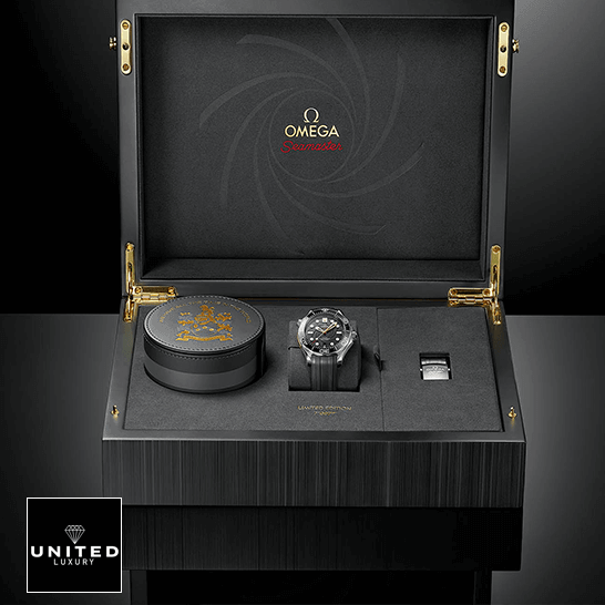 Omega Seamaster Black Dial Replica in the box