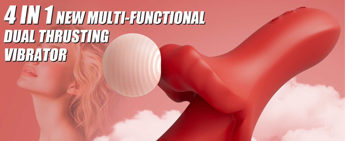 Vibrator Thrusting Dildo G Spot Clitoral Stimulator 10 Vibrating Adult Sex Toys Women Couples