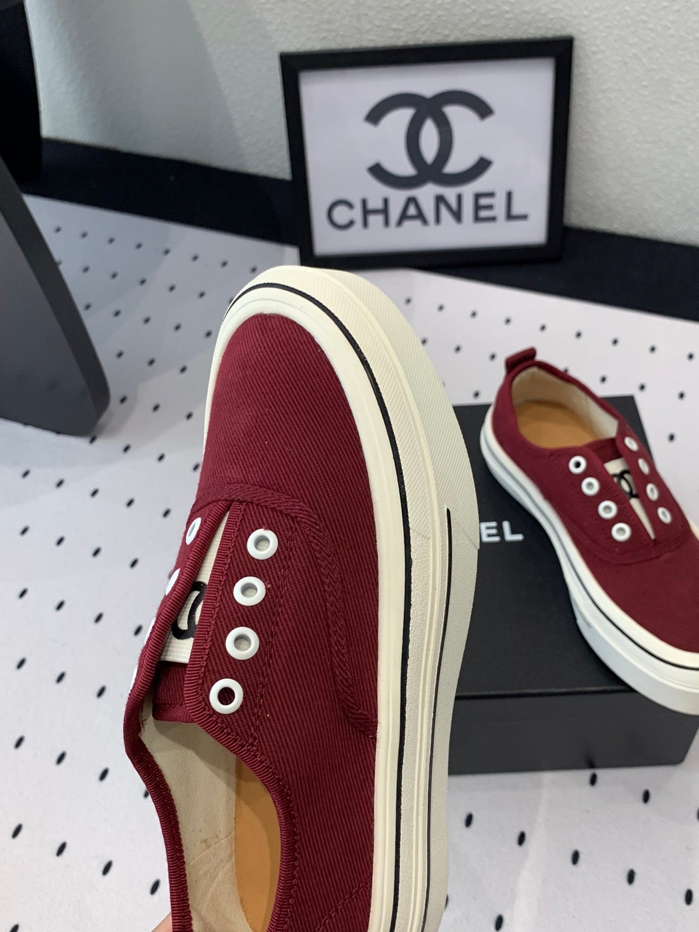 LACELESS SNEAKERS PLATFORM IN ROSEWOOD CANVAS、mysite、Cacoeks