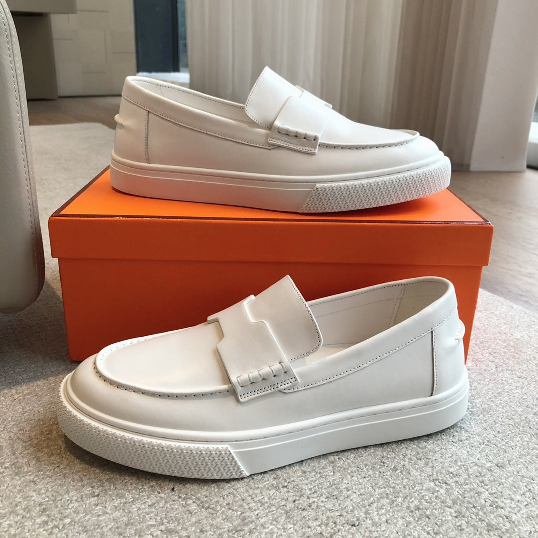 IKE SLIP-ON SNEAKER WHITE CALFSKIN、mysite、Cacoeks