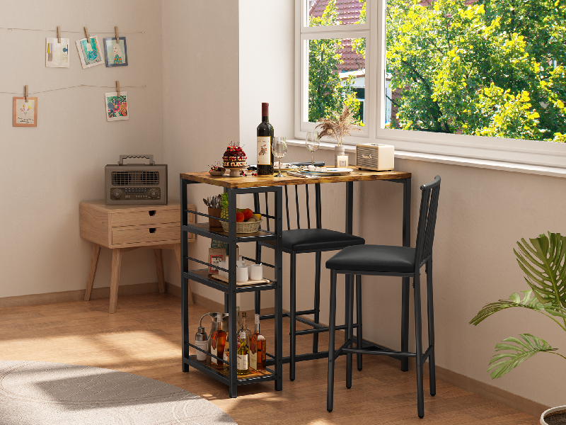 Bar Table and Chairs Set Modern Pub Table Set