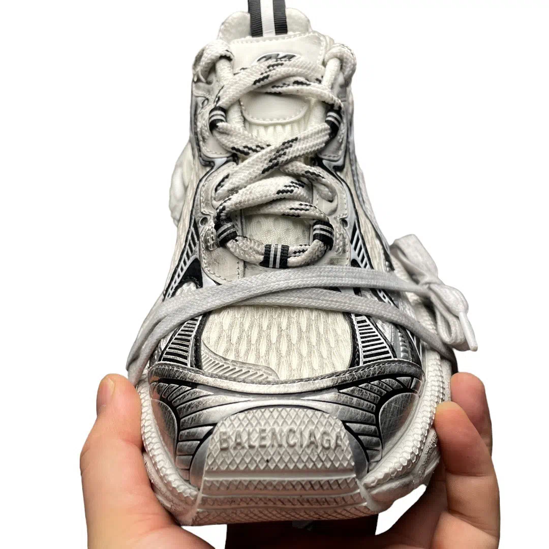 Balenciaga 3XL Sneaker in White Black、mysite、Cacoeks