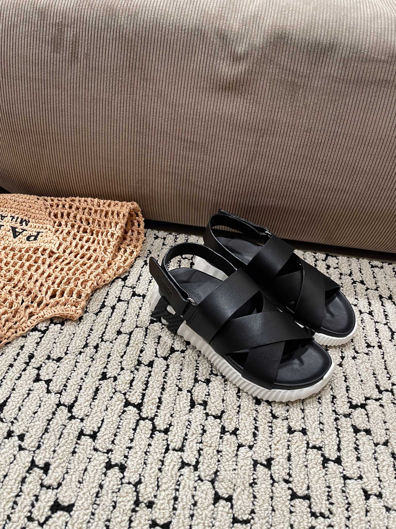 ELECTRIC SANDAL BLACK CALFSKIN、mysite、Cacoeks