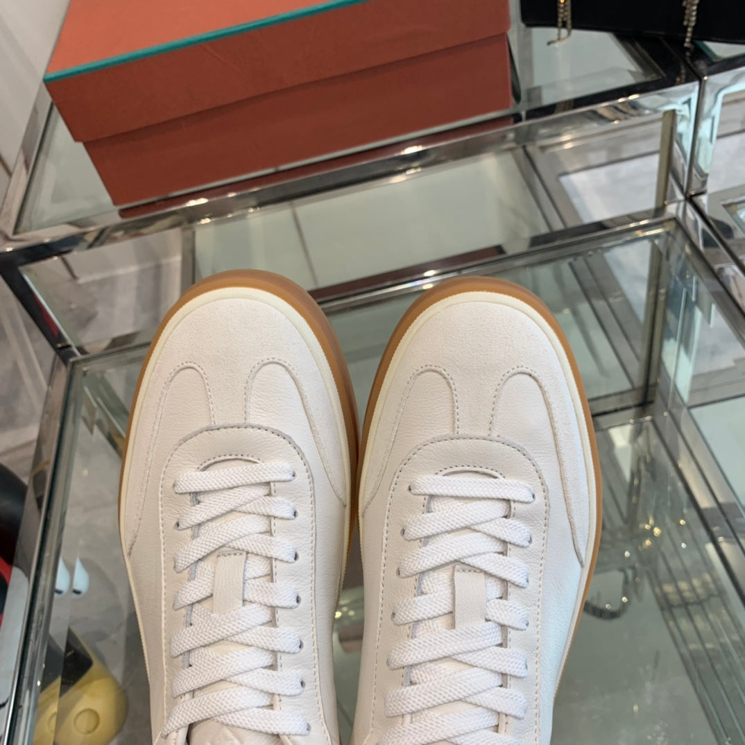 LP TENNIS WALK SNEAKERS WHITE CALFSKIN、mysite、Cacoeks