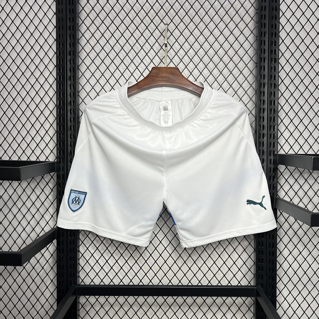 Higojerseys-Marseille 24-25 Home Stadium Shorts - Fans Version