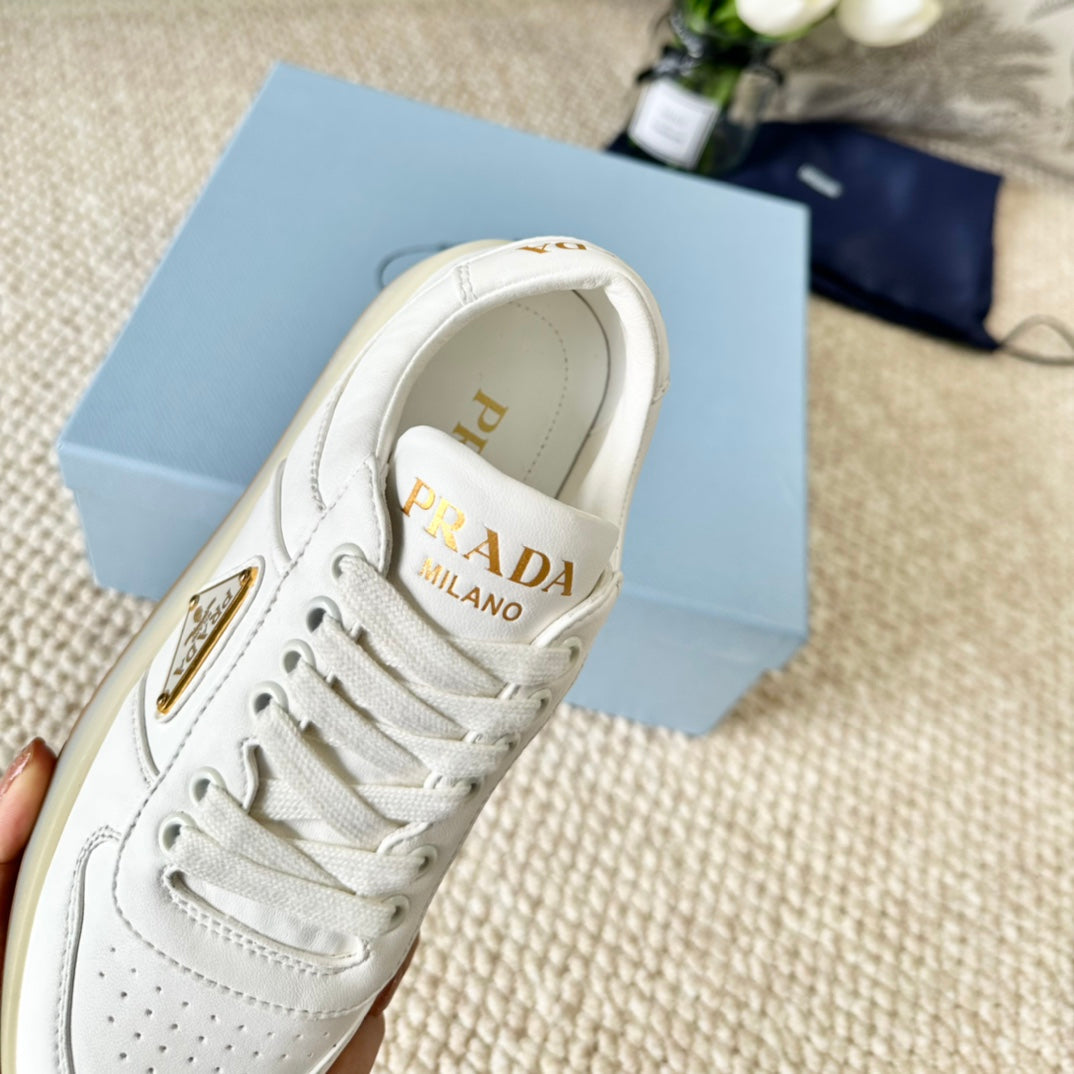 PRA DOWNTOWN NAPPA SNEAKERS WHITE CALFSKIN、mysite、Cacoeks