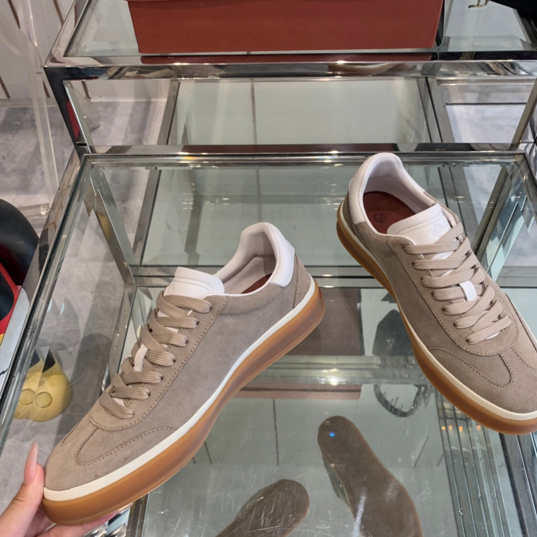 LP TENNIS WALK SNEAKERS LIGHT BROWN SUEDE、mysite、Cacoeks