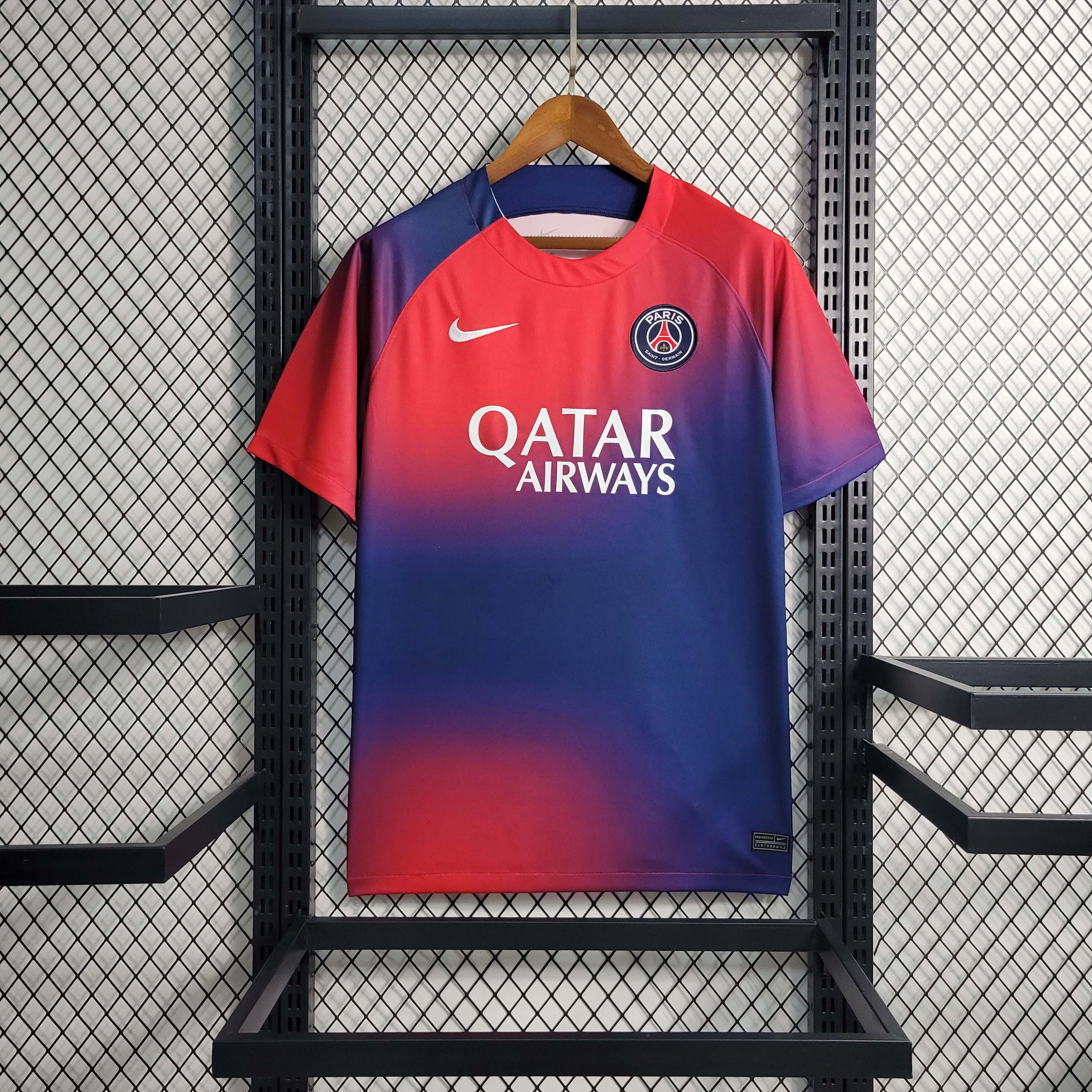 2023/2024 Paris Saint-Germain Red-Blue Training Kit:football jersey mysite: unitedjerseyfootball 邓江浪:football