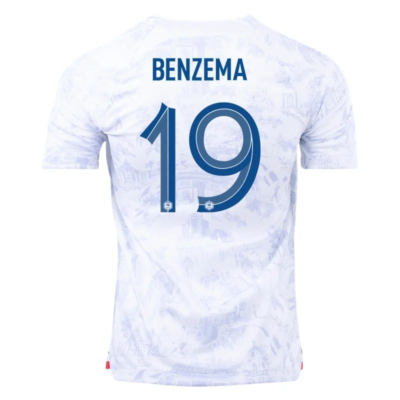 2022 Karim Benzema #19 France Away Jersey-mysite Custom Football Kit- Nextkits