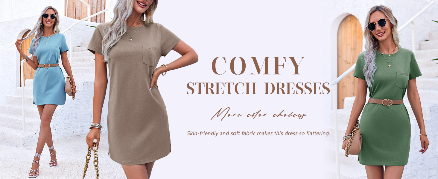 Ladiyo Women T Shirt Dress Summer Fashion Mini Dress