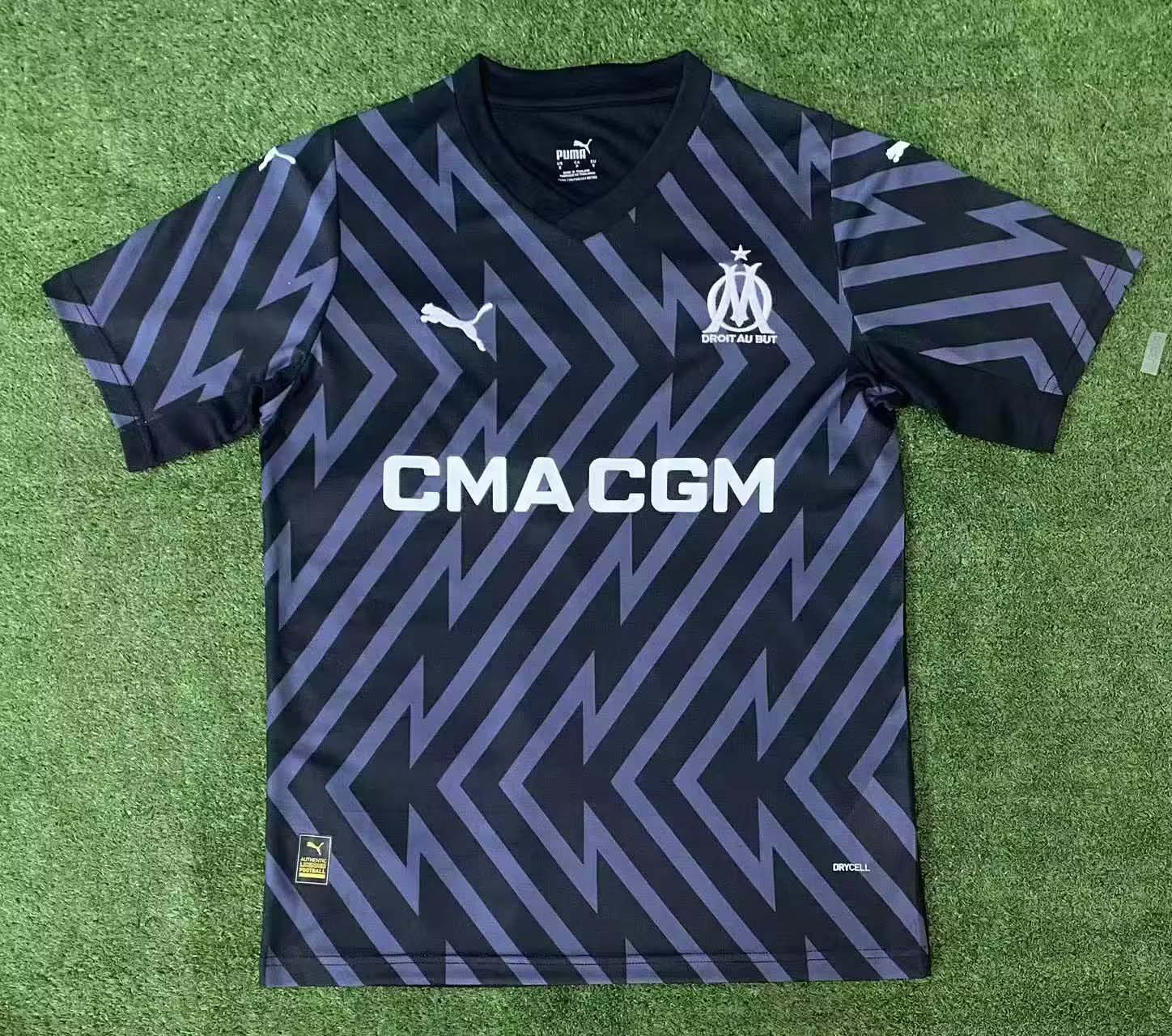 2023/2024 Olympique de Marseille Goalkeeper Black Soccer Jersey 1:1 Thailand Quality:football jersey mysite: unitedjerseyfootball 邓江浪:football
