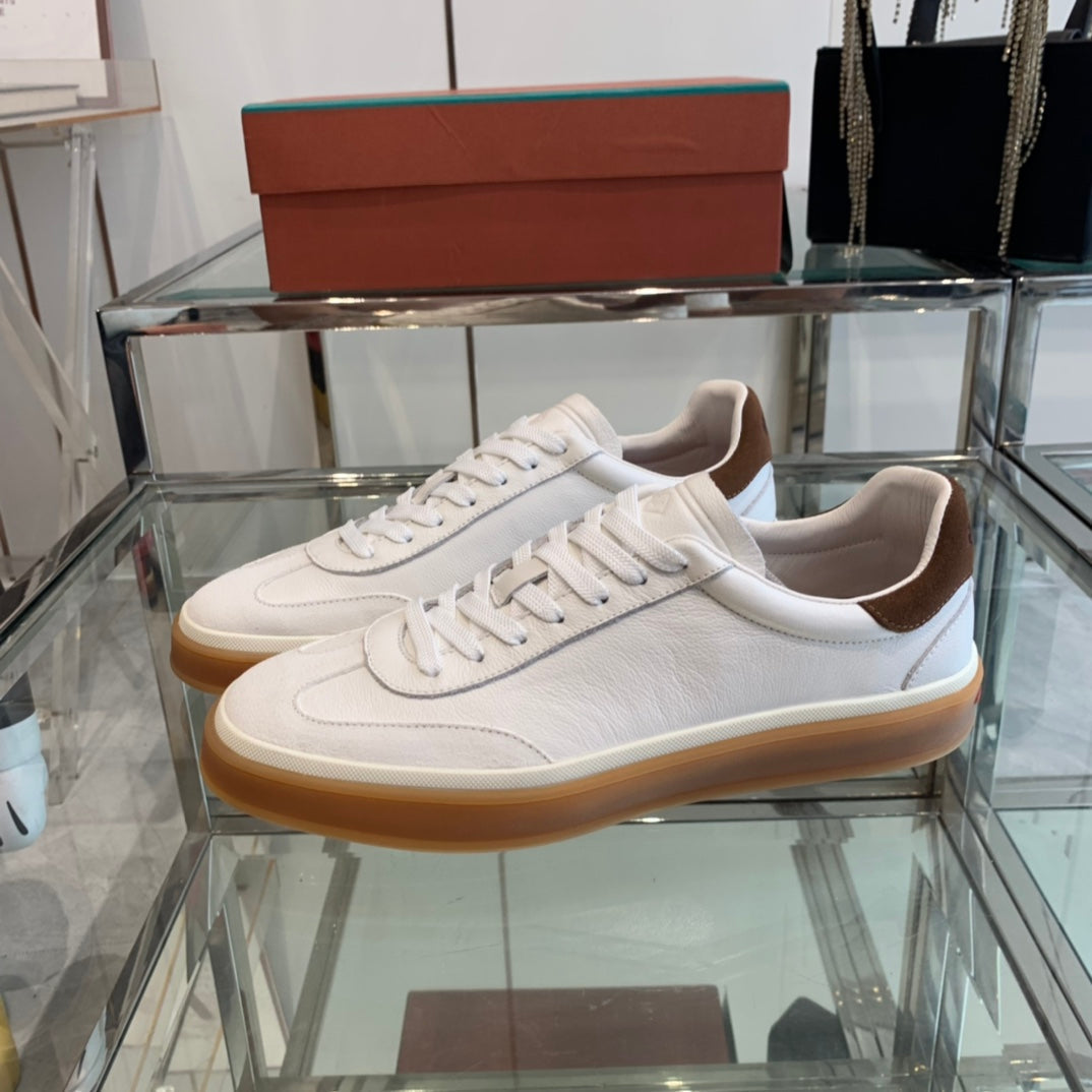 LP TENNIS WALK SNEAKERS WHITE CALFSKIN、mysite、Cacoeks
